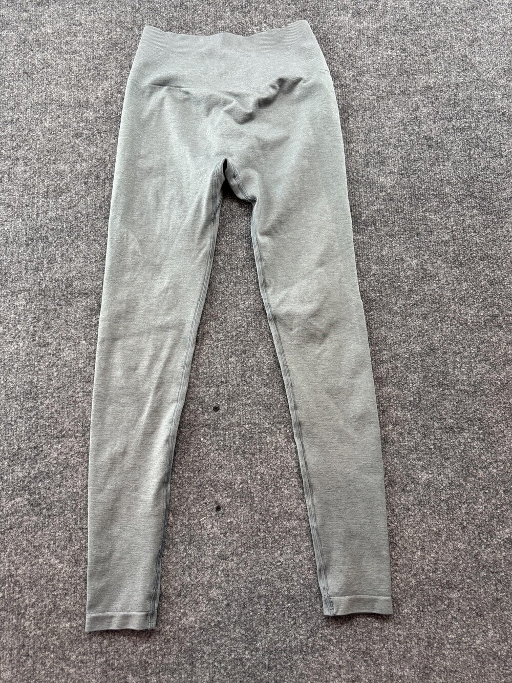 Alphalete Leggings Womens Small Gray Seamless High Waist Ankle Yoga Gym Pants